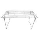 Prateleira Organizadora Multiuso Armário Dobrável Empilhável Metal Branca 33x20 Prateleira Organizadora Multiuso Armário Dobrável Empilhável Metal Branca 33x20
