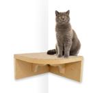 Prateleira Para Gatos de Canto Interno CRU MDF 15mm REFORÇADO c/ Carpete Playground Gatificação - Prateleira Para Gatos de Canto Interno CRU MDF 15mm REFORÇADO c/ Carpete Playground Gatificação -