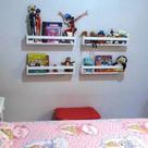 Prateleira para livros infantil - 04 Unidades de 45 cm de Comprimento
