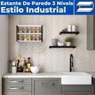 Prateleira Para Parede 3 Níveis Estilo Industrial 40X60 Mdf Prateleira Para Parede 3 Níveis Estilo Industrial 40X60 Mdf