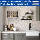 Prateleira Para Parede 3 Níveis Estilo Industrial 40X60 Mdf Prateleira Para Parede 3 Níveis Estilo Industrial 40X60 Mdf