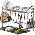 Prateleira para pratos Premium Racks Over Sink 86x63cm em aço inoxidável