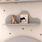 Prateleira para Quarto Infantil Nuvem 52cm x 30,4cm 100%MDF