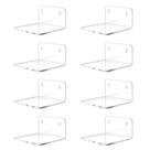 Prateleira pequena de acrílico Trailwalk Mini Floating Wall Clear (8)