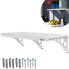 Prateleira Plástica Pvc Com Suporte 100x30 Cm Astra Branco 25kg PM3