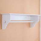 Prateleira Porta Fraldas Varão Branca MDF 60 CM Prateleira Porta Fraldas Varão Branca MDF 60 CM