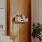 Prateleira Porta Livro Bege Claro 50 x 12cm Suporte Invisivel