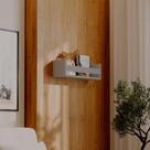 Prateleira Porta Livro Cinza Claro 60 x 12cm Suporte Invisivel