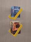 Prateleira Porta Livros Suporte Estante Nicho Decorativo 2 Peças Parede - Amarelo Laca Prateleira Porta Livros Suporte Estante Nicho Decorativo 2 Peças Parede - Amarelo Laca