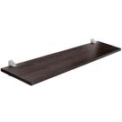 Prateleira Prat-K Concept com Suporte 25x100cm Tabaco