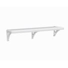 Prateleira PVC C/ Suporte 100x20cm Branca PMS/100 Astra Prateleira PVC C/ Suporte 100x20cm Branca PMS/100 Astra