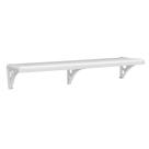 Prateleira Pvc C/ Suporte Branca 120x30cm Astra