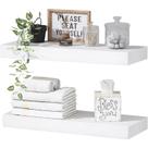 Prateleira: QEEIG, montado na parede, 40x17x4 cm, conjunto 2, branco