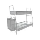 Prateleira Rack Organizadora Dupla Com Suporte Lateral Multiuso Desmontável Balcão Banheiro Cozinha