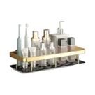 Prateleira Retangular De Parede Para Banheiro, Sem Furos, Suporte Para Toalhas, Chuveiro E Shampoo