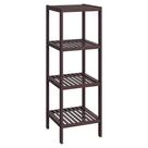 Prateleira SONGMICS Bamboo 33x33x98 cm 4 camadas marrom