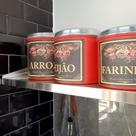 Prateleira Suspensa Aço Inox 80x40x10 Cm - Parede - Cozinha Prateleira Suspensa Aço Inox 80x40x10 Cm - Parede - Cozinha