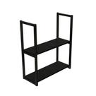 Prateleira Suspensa Industrial Teto Parede Organizador 2 Prateleiras 60X20 Preta Prateleira Suspensa Industrial Teto Parede Organizador 2 Prateleiras 60X20 Preta