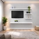 Prateleira Suspensa modelo rack para Sala de TV MDF 100