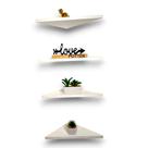 Prateleira Triangular de Canto em MDF Design Moderno Decoração De Parede