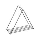 Prateleira Triangular em Aço com Pintura Epóxi Preto Fosco 25x16,5x25cm - Arthi Prateleira Triangular em Aço com Pintura Epóxi Preto Fosco 25x16,5x25cm - Arthi