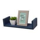 Prateleira U 80 x 15cm azul Suporte Invisível Prateleira U 80 x 15cm azul Suporte Invisível