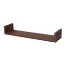 Prateleira U 80 x 25cm Nogal Suporte Invisível Prateleira U 80 x 25cm Nogal Suporte Invisível