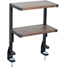 Prateleira VIVO Clamp-on 33 cm acima/abaixo da mesa, 2 camadas