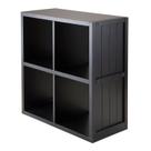 Prateleira Winsome Timothy Small Black 65x30x69 cm 4 cubos Prateleira Winsome Timothy Small Black 65x30x69 cm 4 cubos
