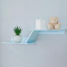 Prateleira Zig Zag 72cm Em Mdf Para Quarto De Bebê - 26