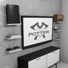 Prateleiras Branco para decoração organizadora MDF 15mm kit 4 Peças Prateleiras Branco para decoração organizadora MDF 15mm kit 4 Peças