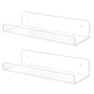Prateleiras de acrílico TONICE Wall, prateleira flutuante de 25 cm, pacote com 2 Prateleiras de acrílico TONICE Wall, prateleira flutuante de 25 cm, pacote com 2