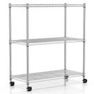 Prateleiras de armazenamento Simple Deluxe, 3 camadas, capacidade de 340 kg, cromadas