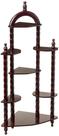 Prateleiras de canto de parede Frenchi Home Furnishing 3 camadas Dark Cherry