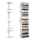 Prateleiras de livros flutuantes Wawocs, metal de 8 camadas, capacidade de 54 kg, 4 unidades