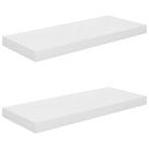 Prateleiras de parede vidaXL Floating High Gloss White Honeycomb MDF Prateleiras de parede vidaXL Floating High Gloss White Honeycomb MDF