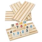 Prateleiras de reposição para Rummikub Game DOLLERGO Wooden x4