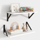 Prateleiras flutuantes Axeman White 16x20x20cm Conjunto de 2