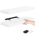 Prateleiras flutuantes Bellsal White Engineered Wood, conjunto de 2