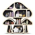 Prateleiras flutuantes FNYDOX Wood Mushroom Crystal Display