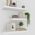 Prateleiras flutuantes Upassion White, conjunto de 3 para decoração de parede Prateleiras flutuantes Upassion White, conjunto de 3 para decoração de parede