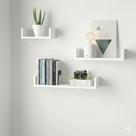 Prateleiras para Livros Branco 3 Peças 40x15x15 QUARTO, COZINHA, SALA