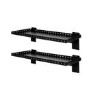 Prateleiras Slatwall SINCHEEWAY para varejo, garagem e casa (2, pretas)