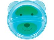 Pratinho Azul Buba Infantil Urso com Divisórias Prático