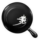 Pratinho com Cabo para Molho Shoyu Cerâmica Finger Food Oriental Japonês