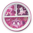 Pratinho Com Divisórias Rosa Nasa Collection Multikids