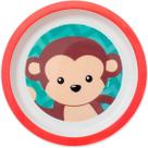 Pratinho de Bebê Animal Fun Buba Colorido 21cm Estampa Macaquinho Prato Infantil Redondo Pratinho de Bebê Animal Fun Buba Colorido 21cm Estampa Macaquinho Prato Infantil Redondo
