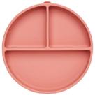 Pratinho em silicone com ventosa rosa escuro - BUBA