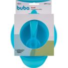 Pratinho Fundo Refeiçao Bebe BOWL Papinha Tampa e Colher COR Azul Buba