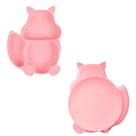 Pratinho Infantil Silicone Com Ventosa e 3 Divisórias Antiderrapante Treinamento Desmame Refeição Introdução Alimentar Transição Termossensível